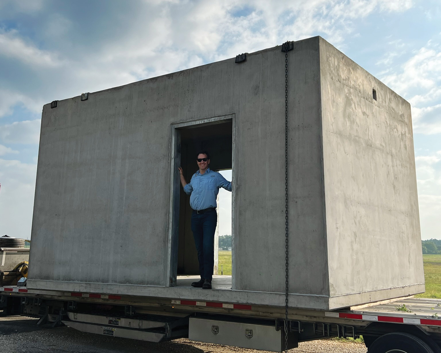 Premium protective structure in open landscape